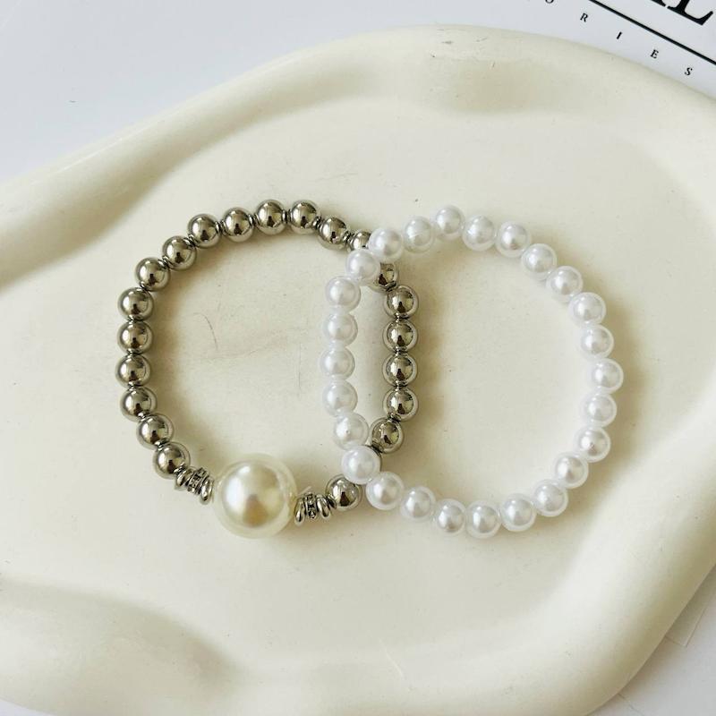 ست دوتایی دستبند مرواریدی 