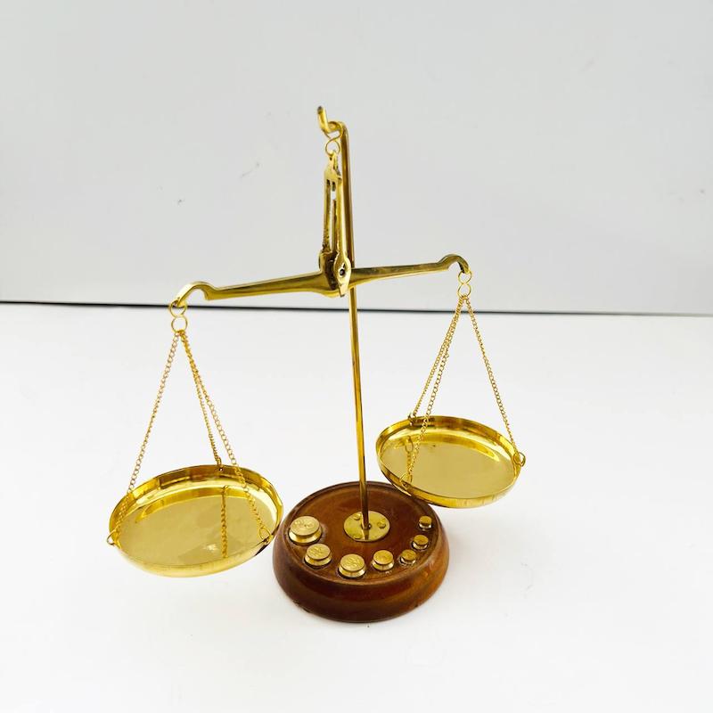 ترازوی برنجی مثقال کشی سایز بزرگ