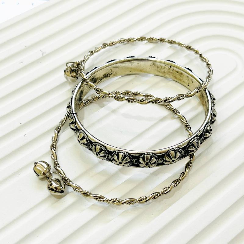 النگوی هندی زنانه،ست النگو سه‌تایی