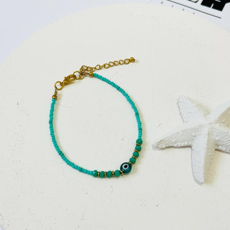 دستبند منجوق و برنج چشم و نظر 