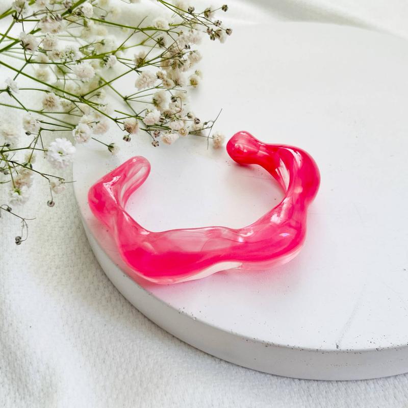 بنگل رزینی صورتی دخترانه