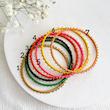 النگوهای نخ پیچی هندی رنگین کمان