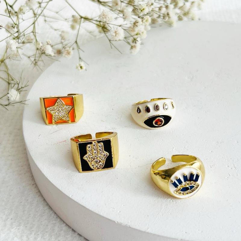 انگشتر میناکاری دخترانه