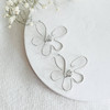 گوشواره پروانه نقره ای