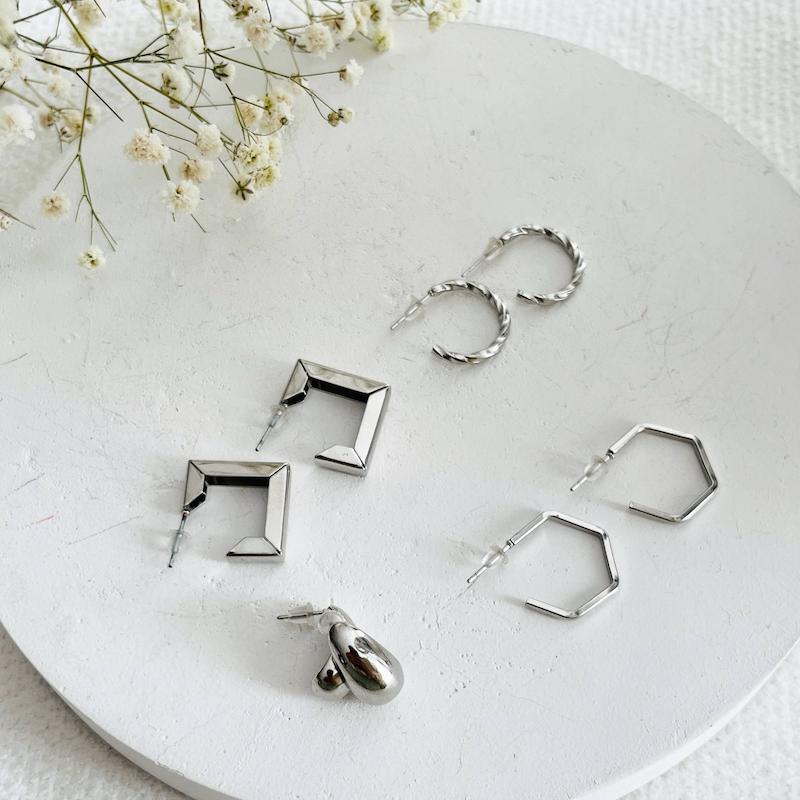 گوشواره استیل فانتزی زنانه | سبک مینیمال و روزمره ضد زنگ