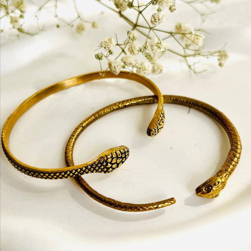 بنگل برنجی ماری فری سایز 