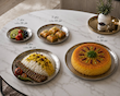 بشقاب استیل نقره ای 