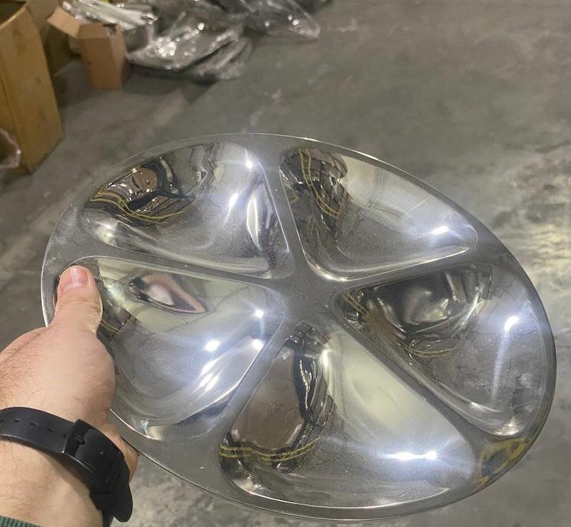 ظرف مزه خوری استیل کد 15