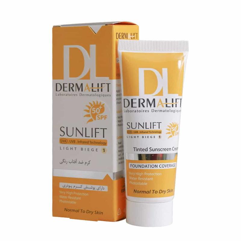 (درمالیفت)کرم ضد آفتاب SPF50 پوست خشک و معمولی درمالیفت 40 میلی لیتر