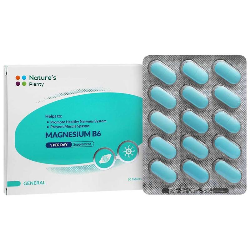 منیزیم ب 6 نیچرز پلنتی 30 قرص