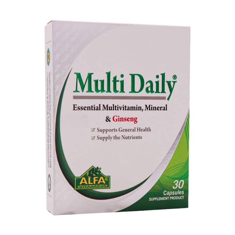 قرص مولتی دیلی آلفا ویتامینز ۳۰ عددی