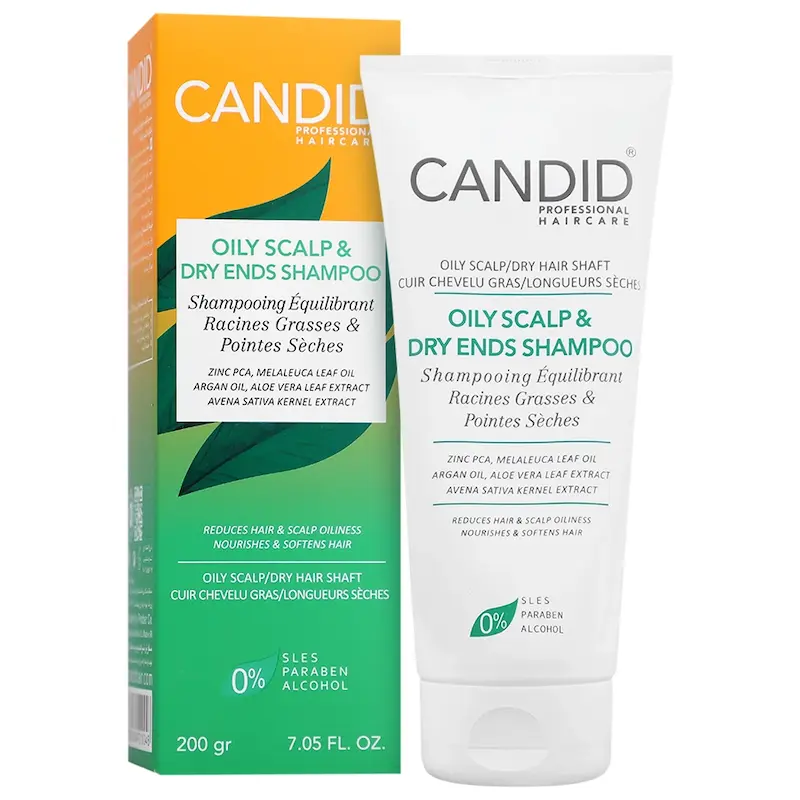 شامپو پوست سر چرب و ساقه مو خشک کاندید 200 گرم