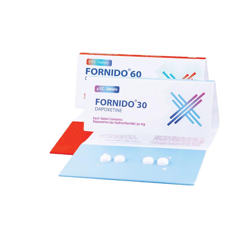 قرص داپوکستین (فورنیدو )60 درمان پارس 4 عددی