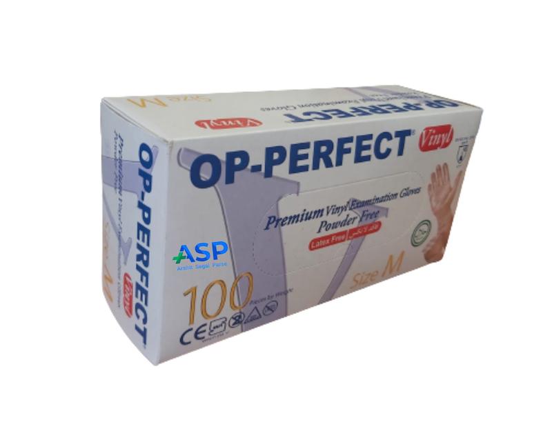 دستکش وینیل سایز مدیوم | OP-PERFECT