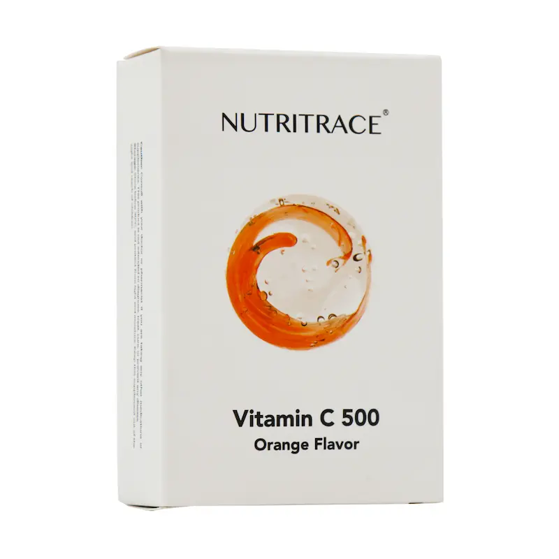 قرص ویتامین C 500 میلی گرم نوتری تریس 30 عدد (پرتقال)