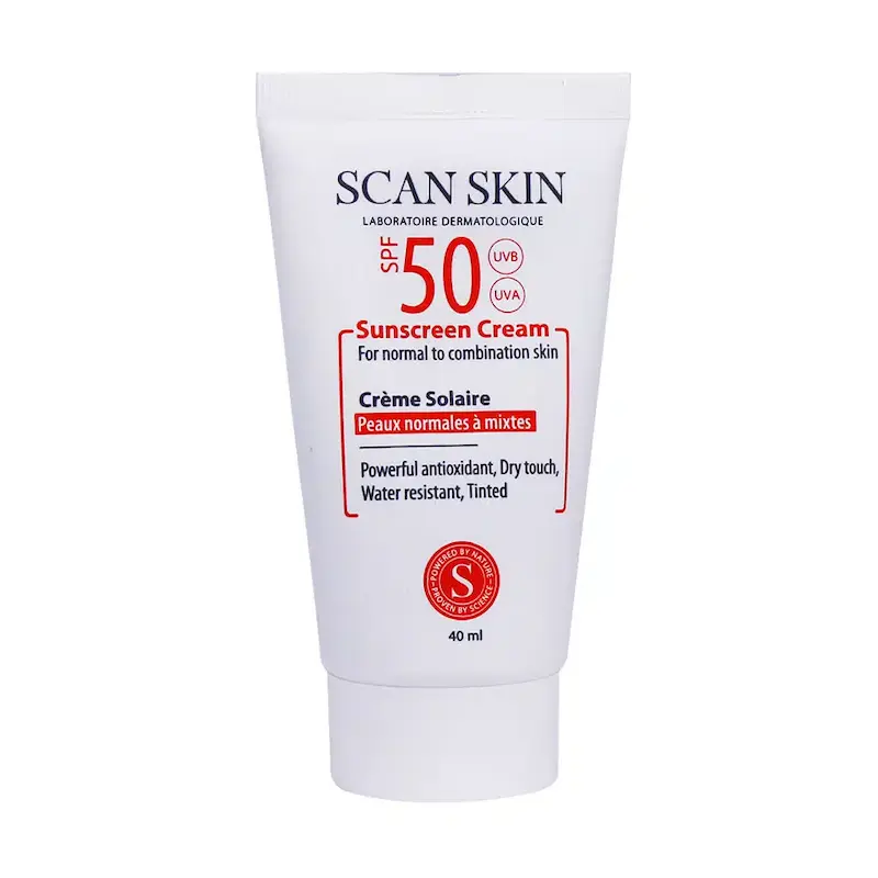 (اسکن اسکین) کرم ضد آفتاب SPF50 پوست نرمال تا مختلط اسکن اسکین  40 میلی لیتر