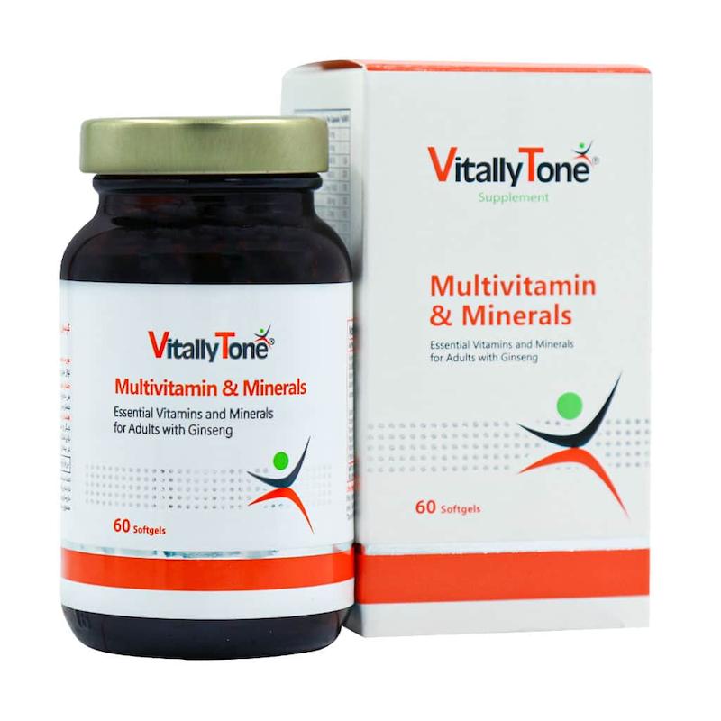 کپسول ژلاتینی نرم مولتی ویتامین و مینرال ویتالی تون ۶۰ عددی