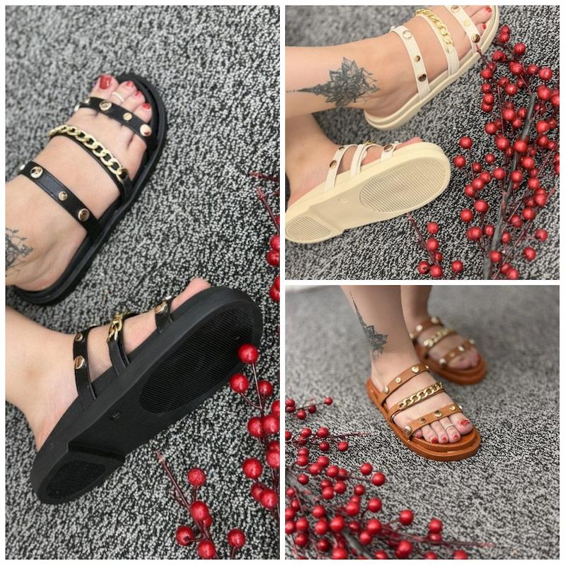 صندل زنانه مدل زنجیری 