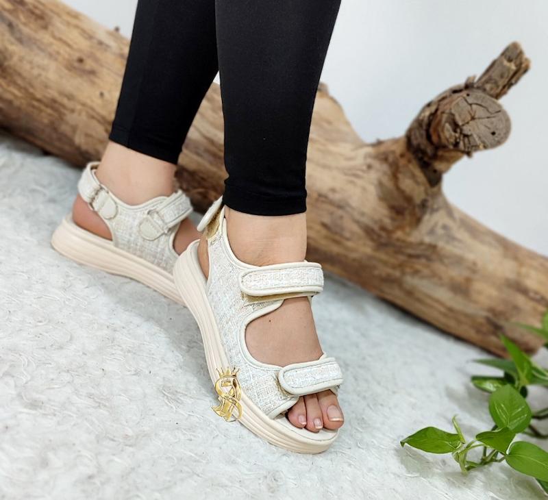 صندل طبی اسپرت مدل شانل چسبی 😍