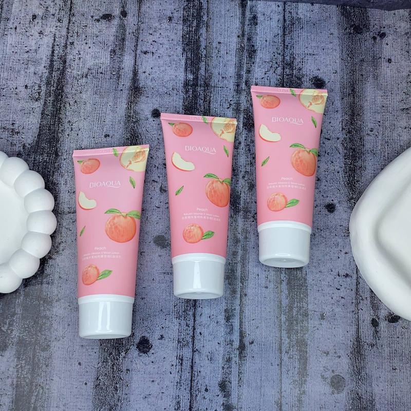 لوسیون بدن هلو و ویتامین E بیوآکوا 