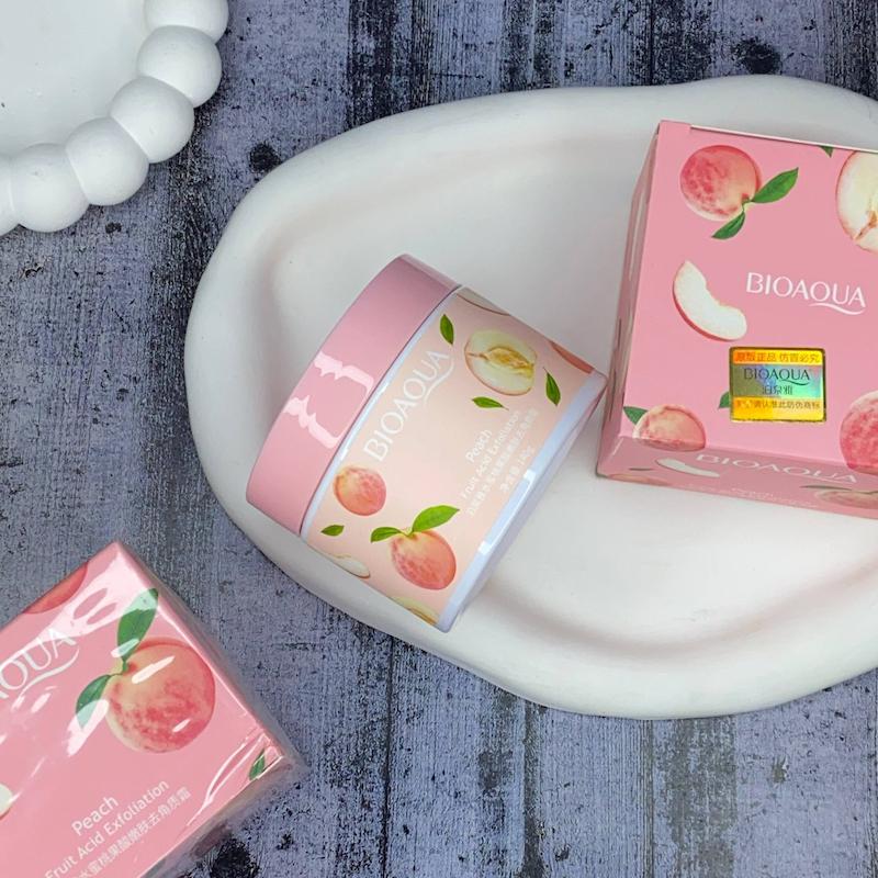 اسکراب لایه‌بردار صورت و بدن هلو BIOAQUA ✨