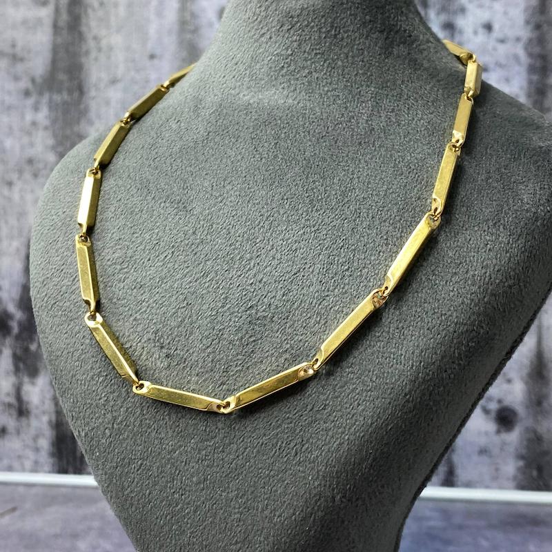 گردنبند کبریتی خاص رنگ طلایی 