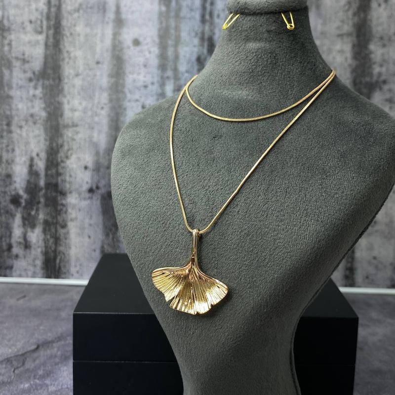 گردنبند زنانه مدل برگ اروپایی