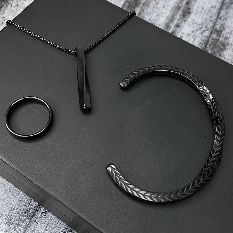 ست بنگل پیچ و گردنبند پیچ‌ و حلقه✨