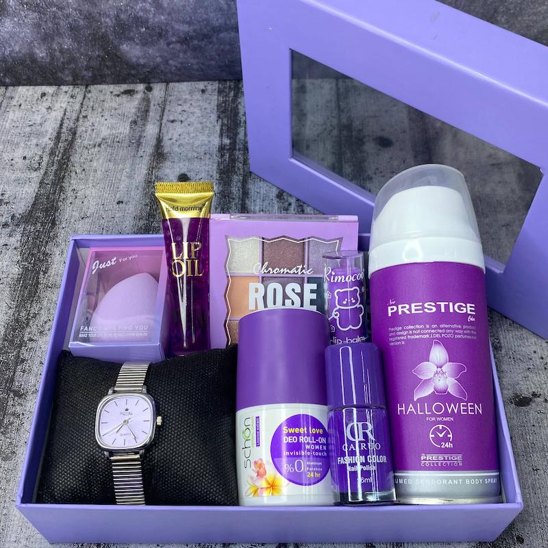 باکس کادویی ولنتاین رنگ بنفش💜