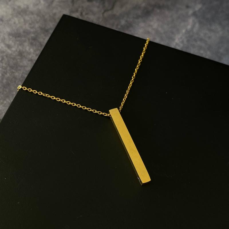 گردنبند مکعب عشق طلایی