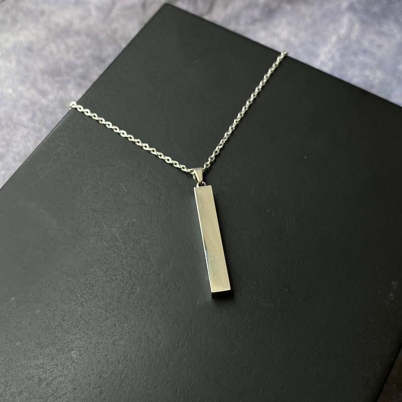 گردنبند مکعب عشق استیل