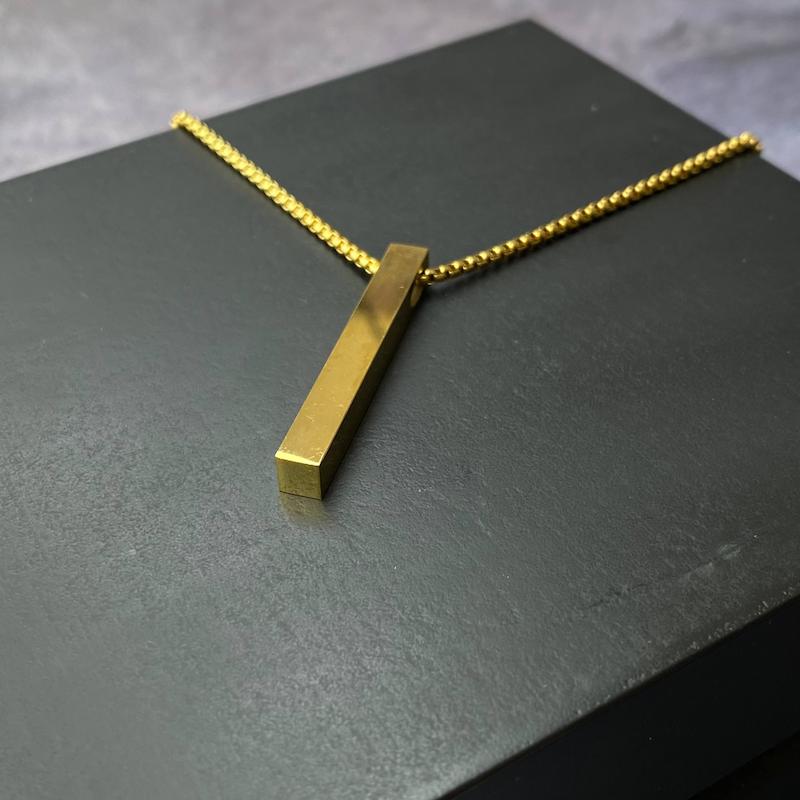  گردنبند مکعب عشق طلایی 