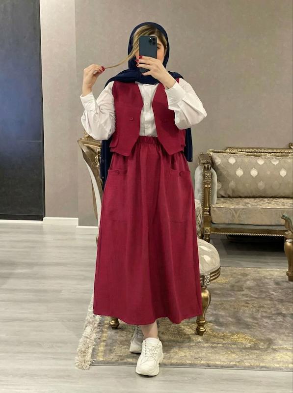 سه تیکه جلیقه و سارافن و شومیز