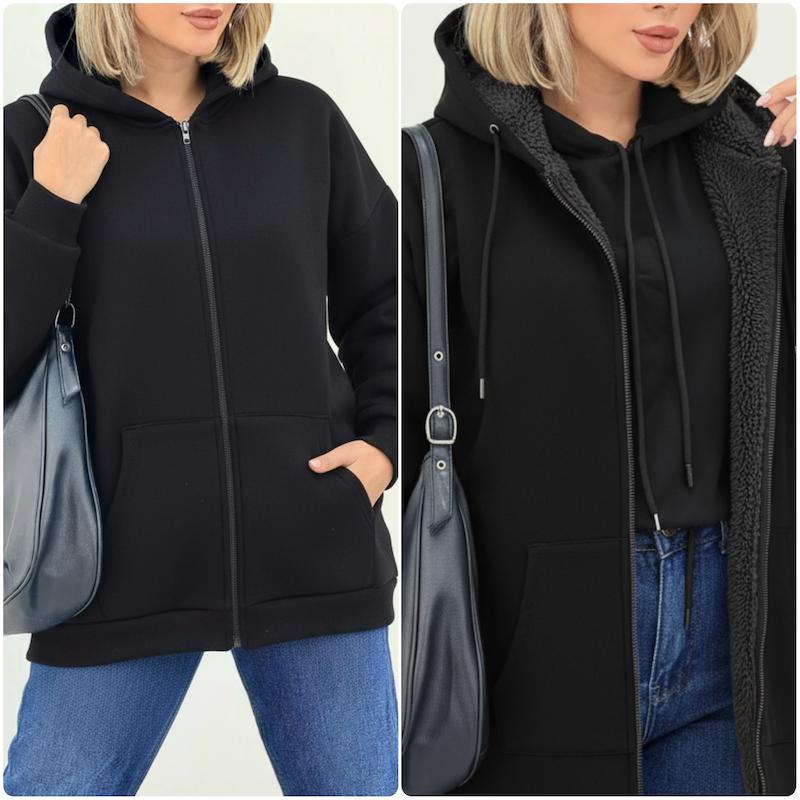 سوییشرت ((جلو زیپ ساده))