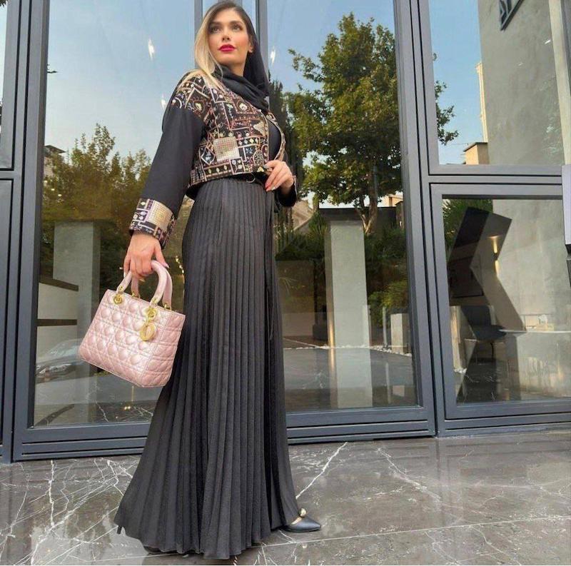 شلوار دامنی پلیسه عیدانه