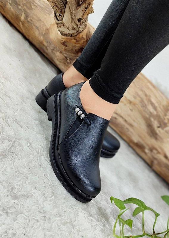 کفش طبی مدل مروارید سمباده پاشنه2سانت