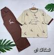 ست تیشرت و شلوار گوزن کیفیت بالا 