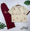 ست تیشرت و شلوار گوزن کیفیت بالا 