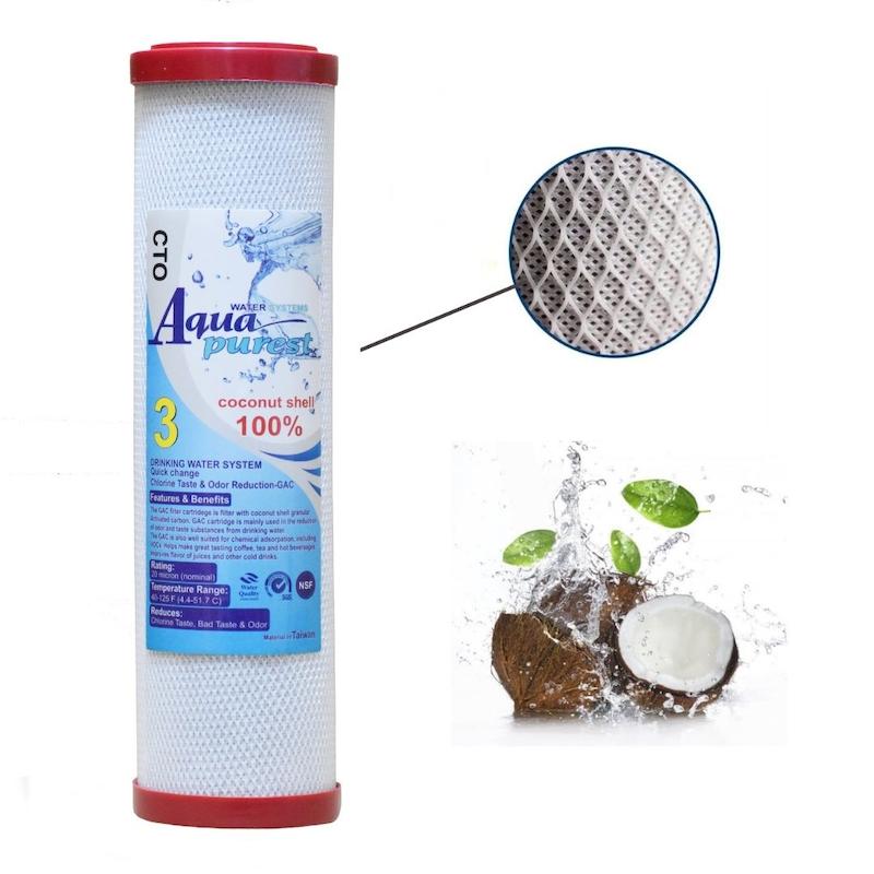 فیلتر دستگاه تصفیه آب آکوا پیورست مدل RO-RED NEW 03 مجموعه 3 عددی