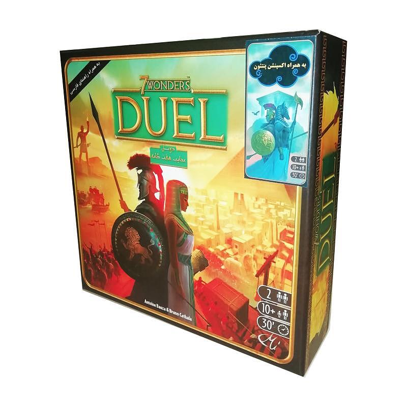 بازی فکری دهکده بردگیم مدل دوئل پنتئون 7Wonders Duel with Pantheon expansion