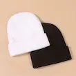 کلاه بافت فری سایز مشکی و سفید 