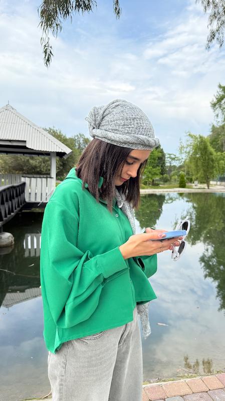 کراپ شومیز بهاره تابستانه زنانه 