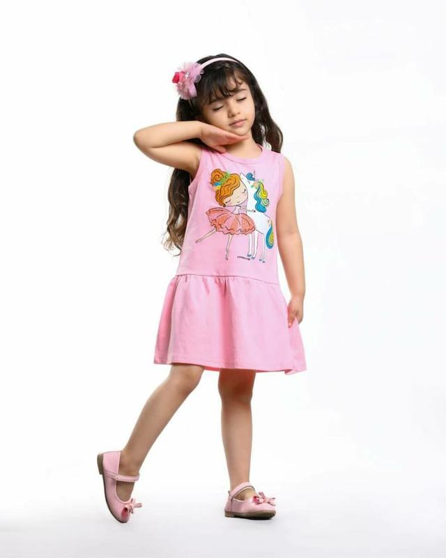 سارافون بچگانه صورتی تکشاخ 