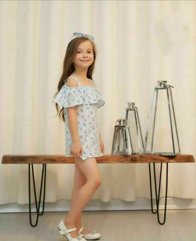 سارافون وارداتی گلدار بچگانه 