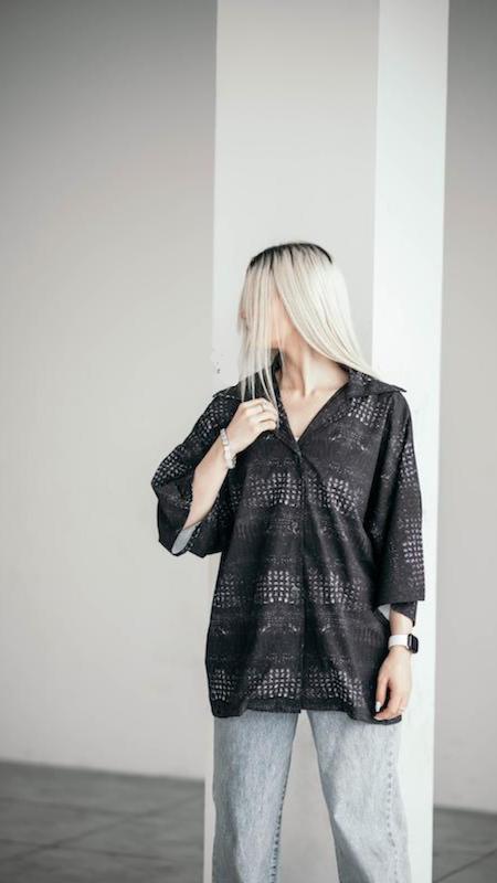 پیراهن بوگاتی پوست ماری و شطرنجی 