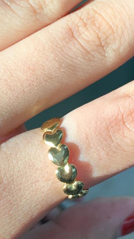 انگشتر طلایی قلب 