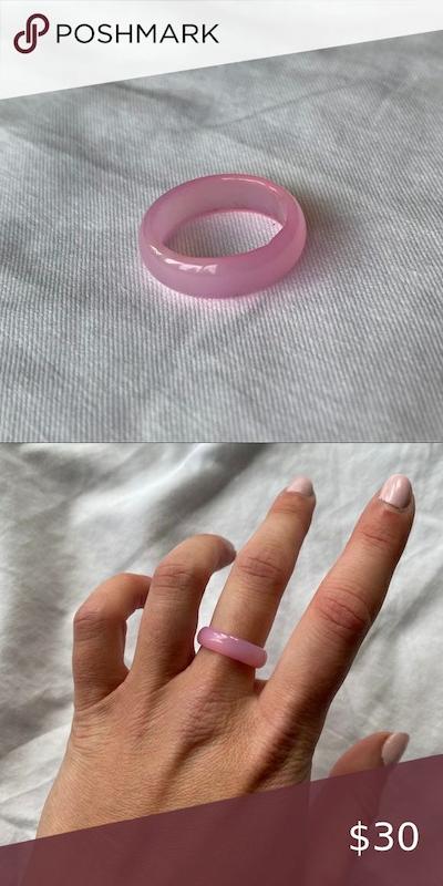 انگشتر حلقه صورتی دخترونه 