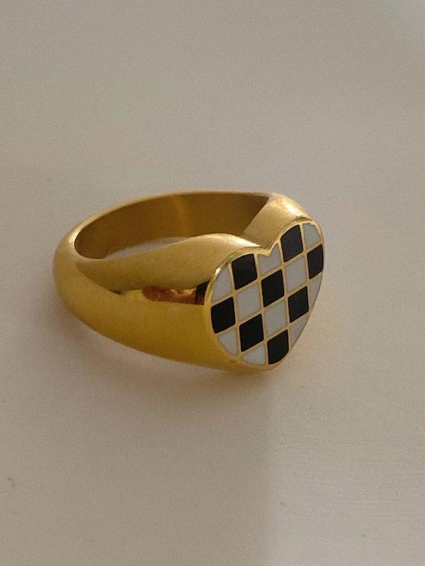 انگشتر شطرنجی دخترانه 