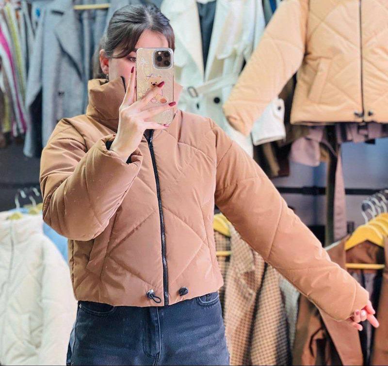 کاپشن کراپ دخترانه پشم شیشه 