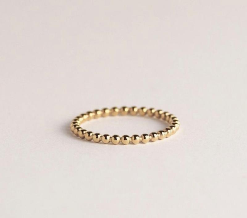 انگشتر ظریف طلایی زنانه 